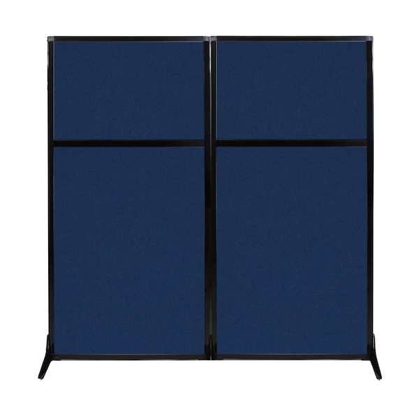 Work Station Screen 66" x 70" Navy Blue Fabric